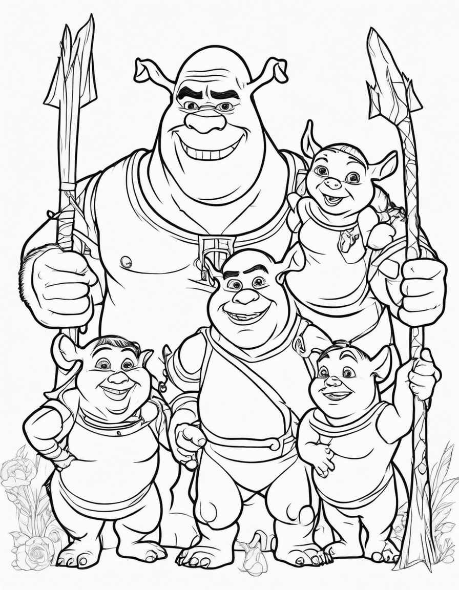 shrek coloring pages