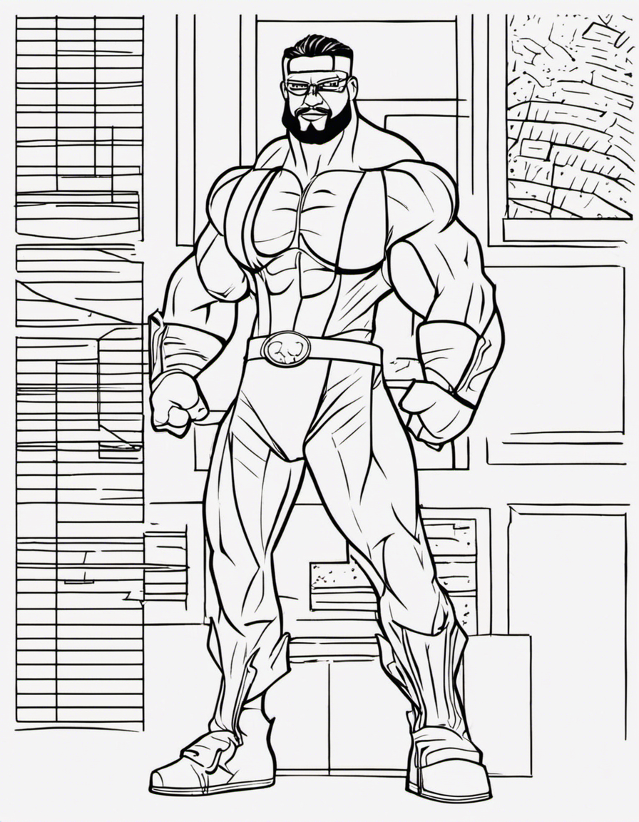 wwe coloring pages