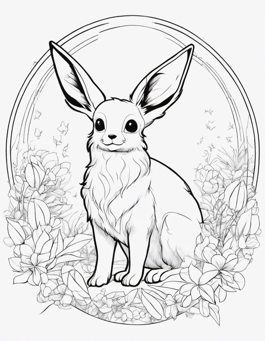 eevee coloring pages