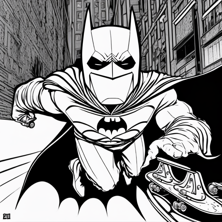 Batman on skate