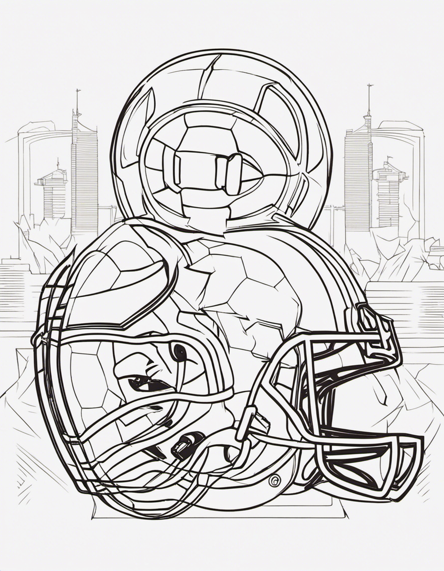 football coloring page