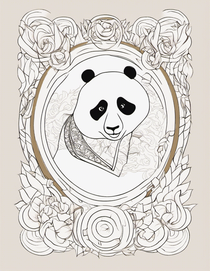 panda coloring page