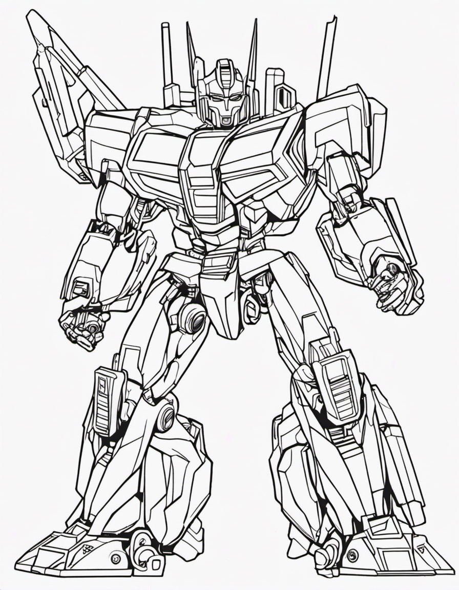 transformers for adults coloring page
