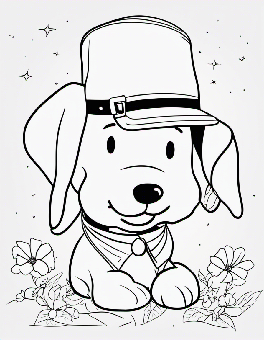 cartoon snoopy coloring page