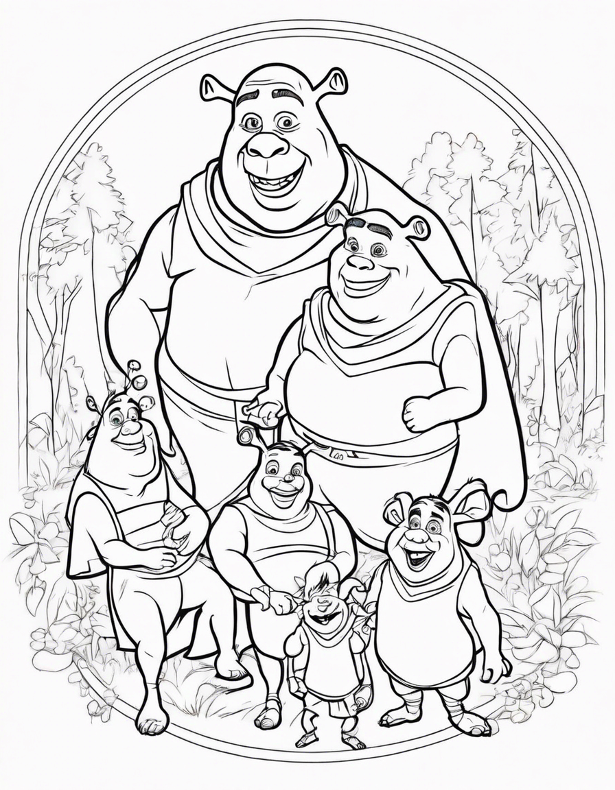 shrek coloring pages