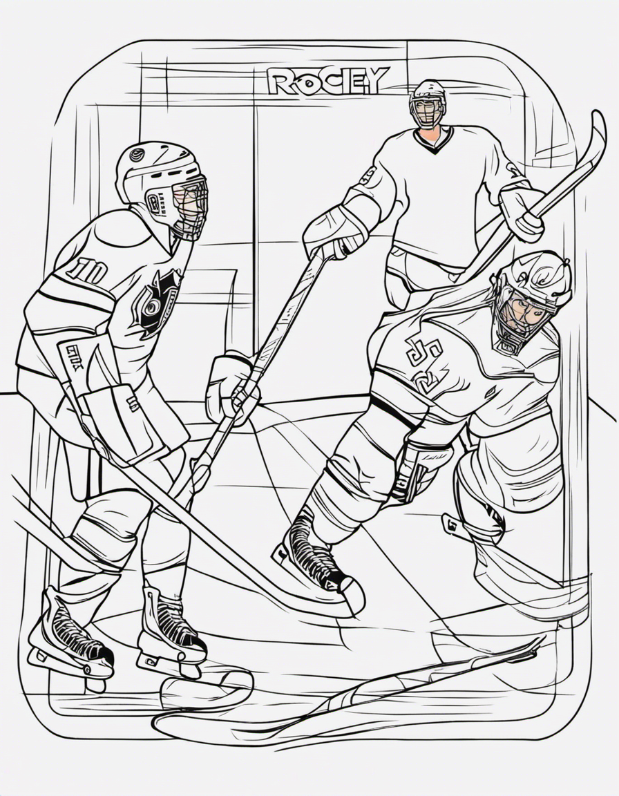 hockey coloring pages