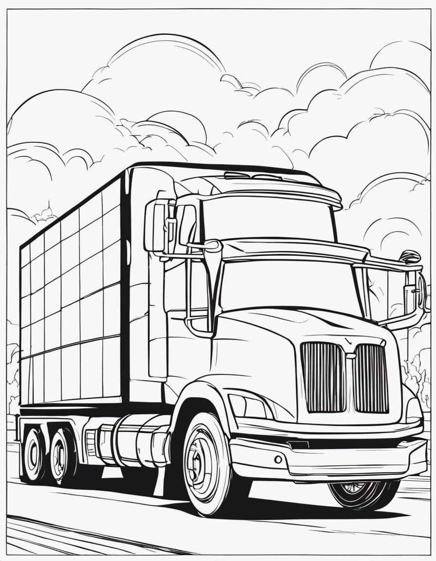 truck coloring pages