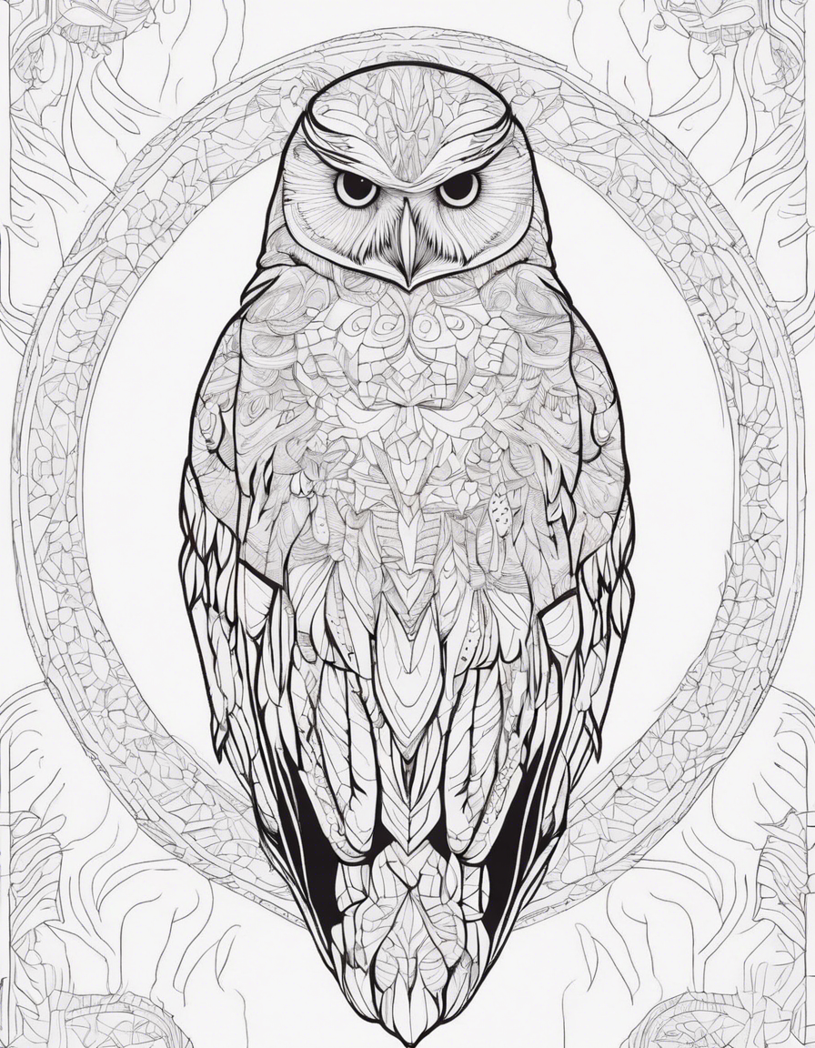 owl coloring pages