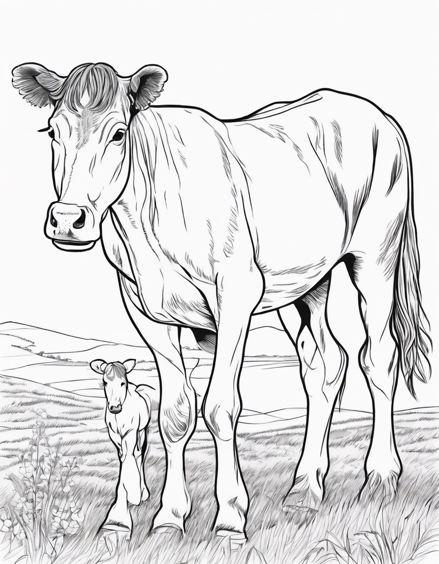 cow coloring pages