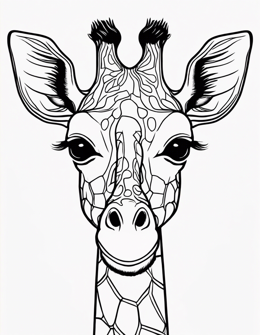giraffe coloring pages