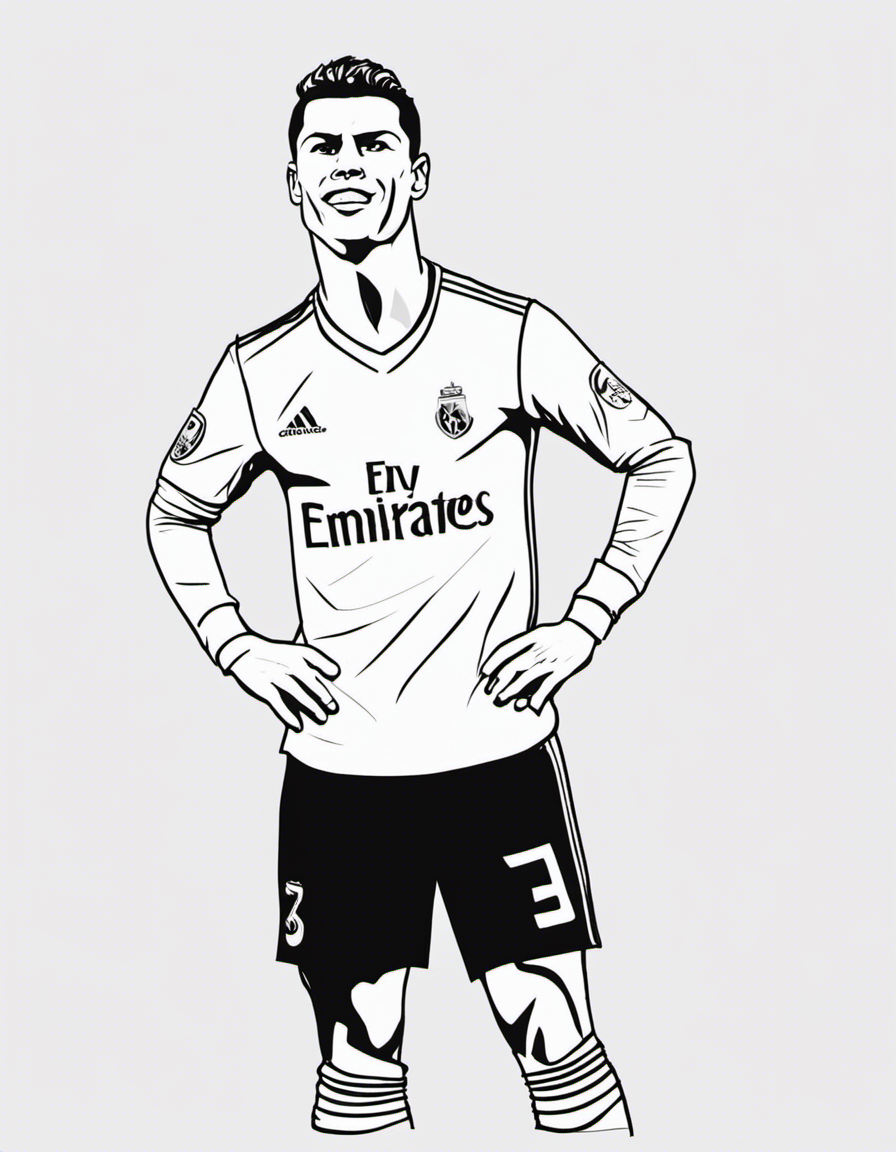 cartoon cristiano ronaldo