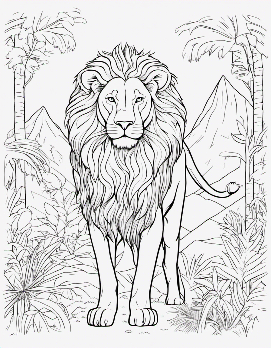 lion coloring pages