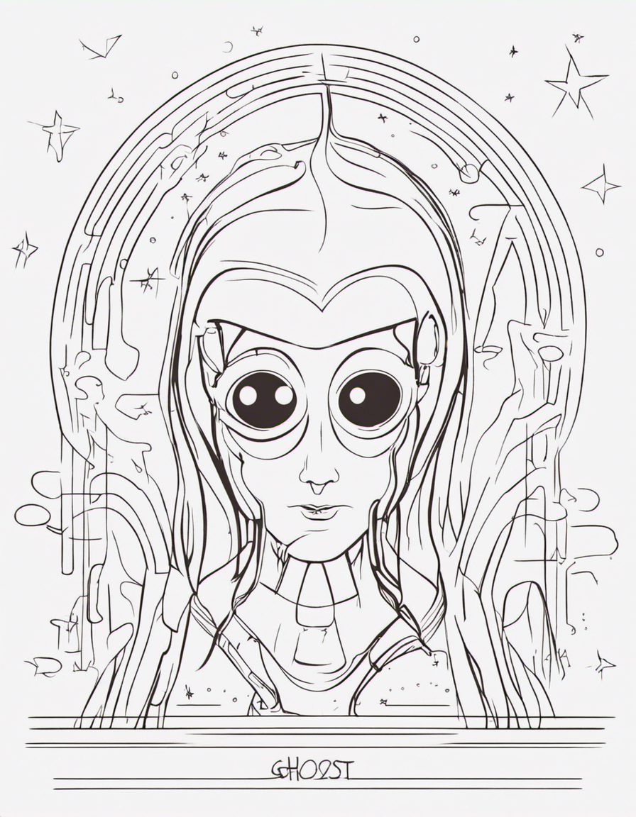 ghost coloring pages