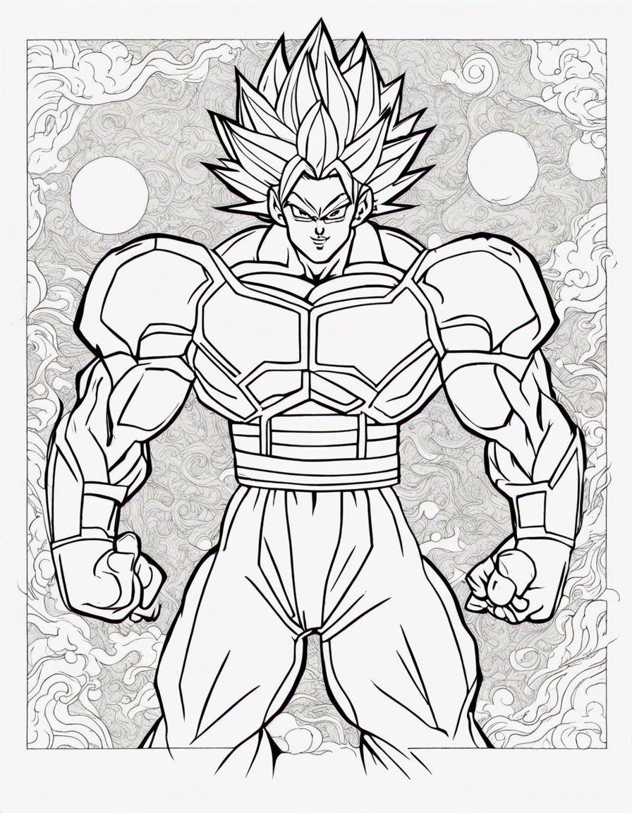 dragon ball z coloring page