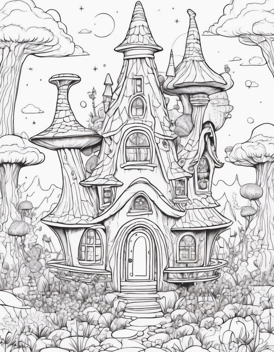 trippy coloring pages