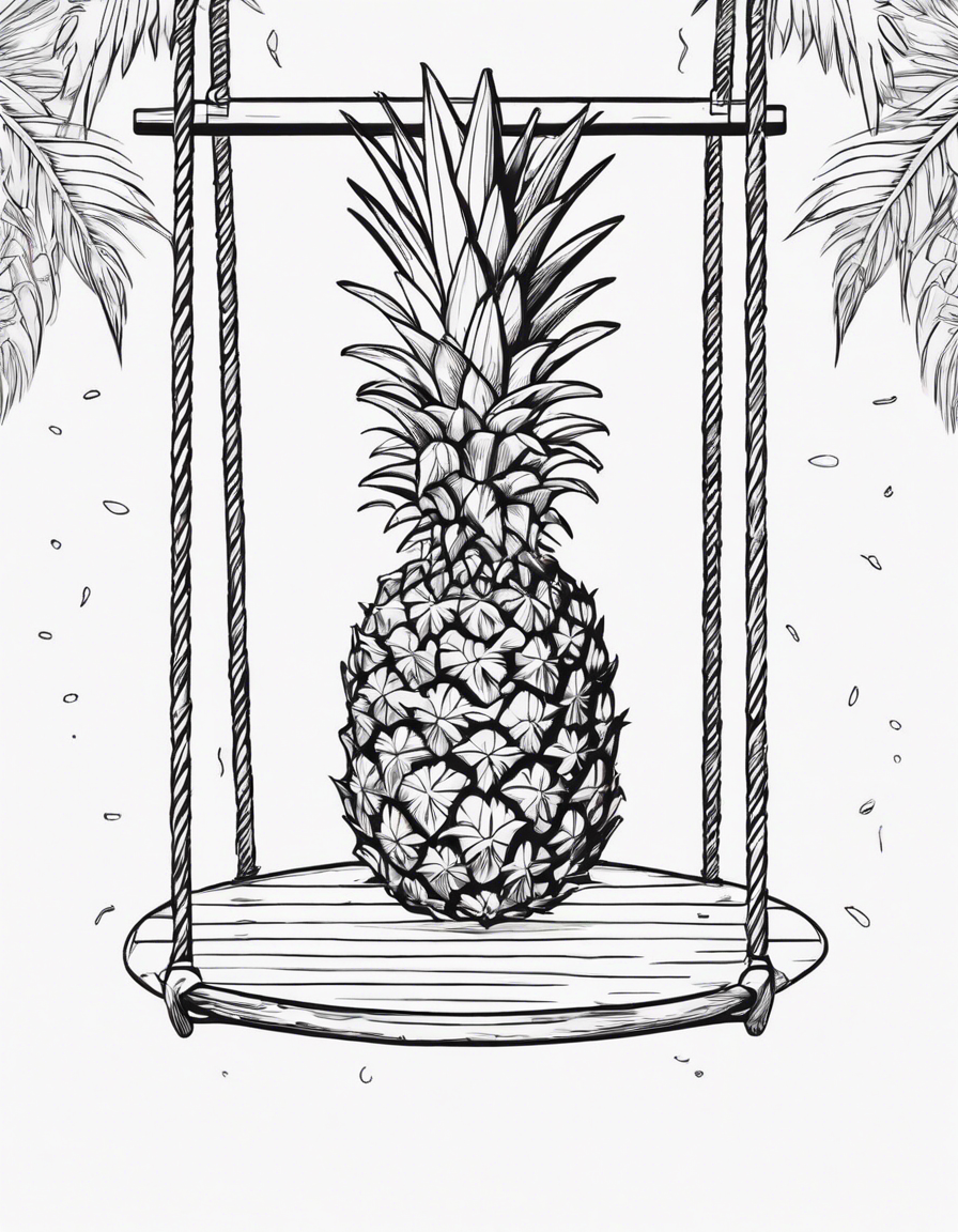 pineapple coloring pages