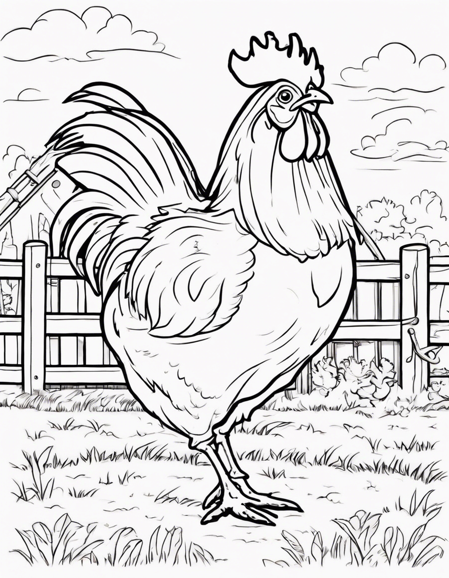 chicken coloring pages