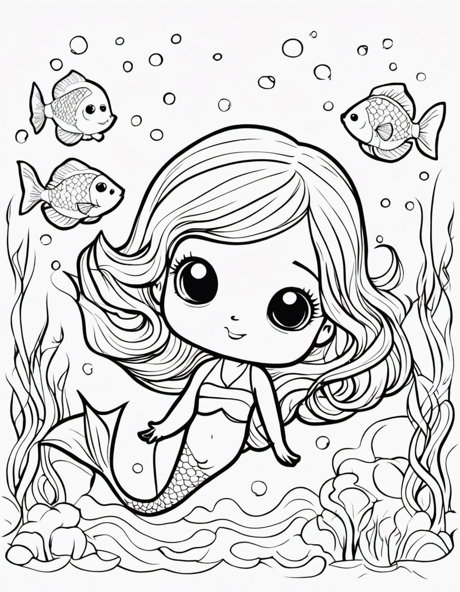 mermaid coloring pages