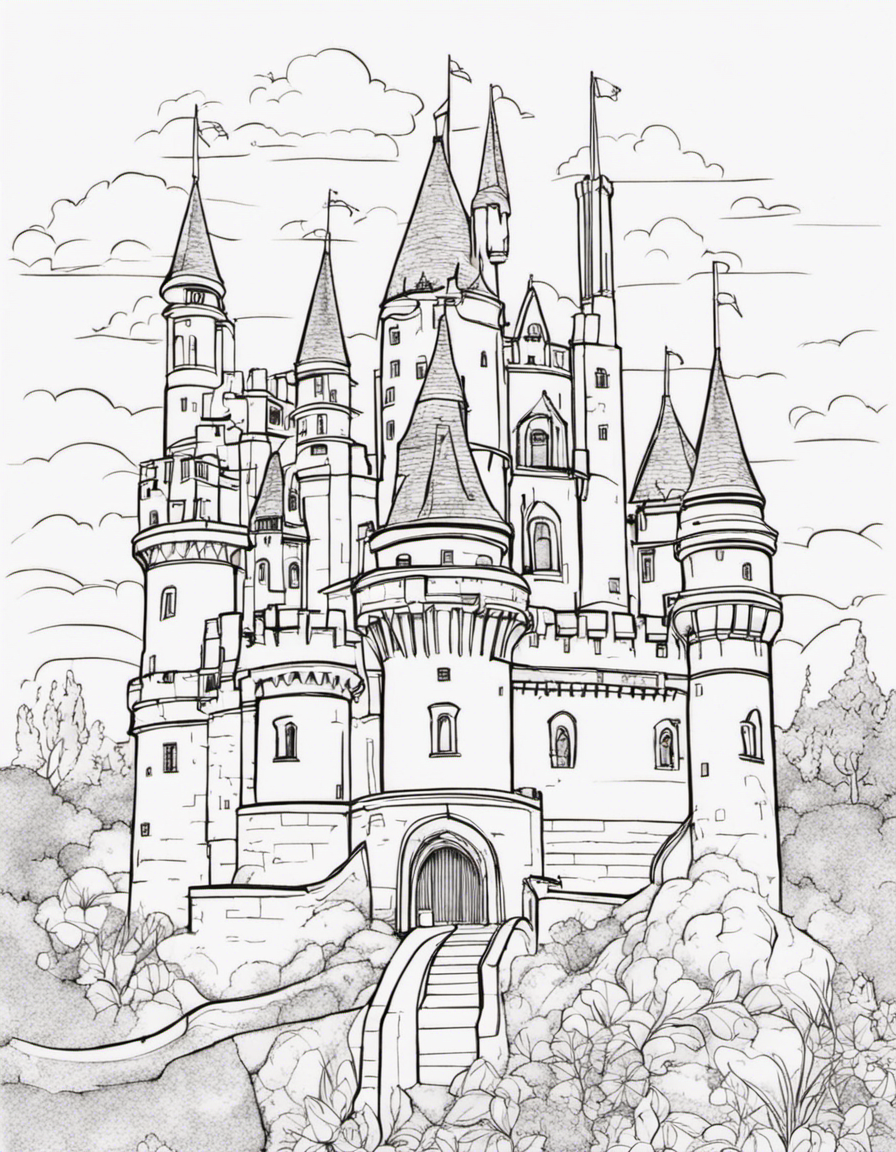 castle coloring pages