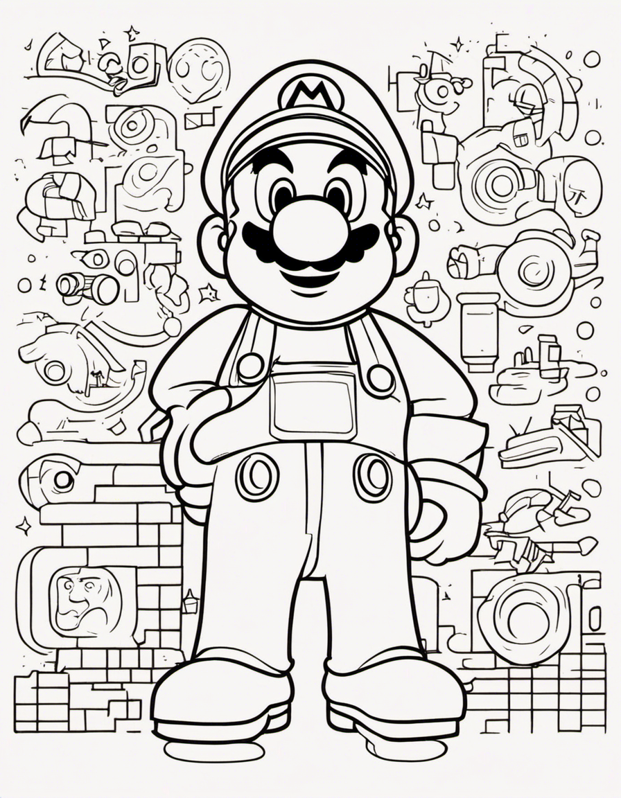 mario coloring pages