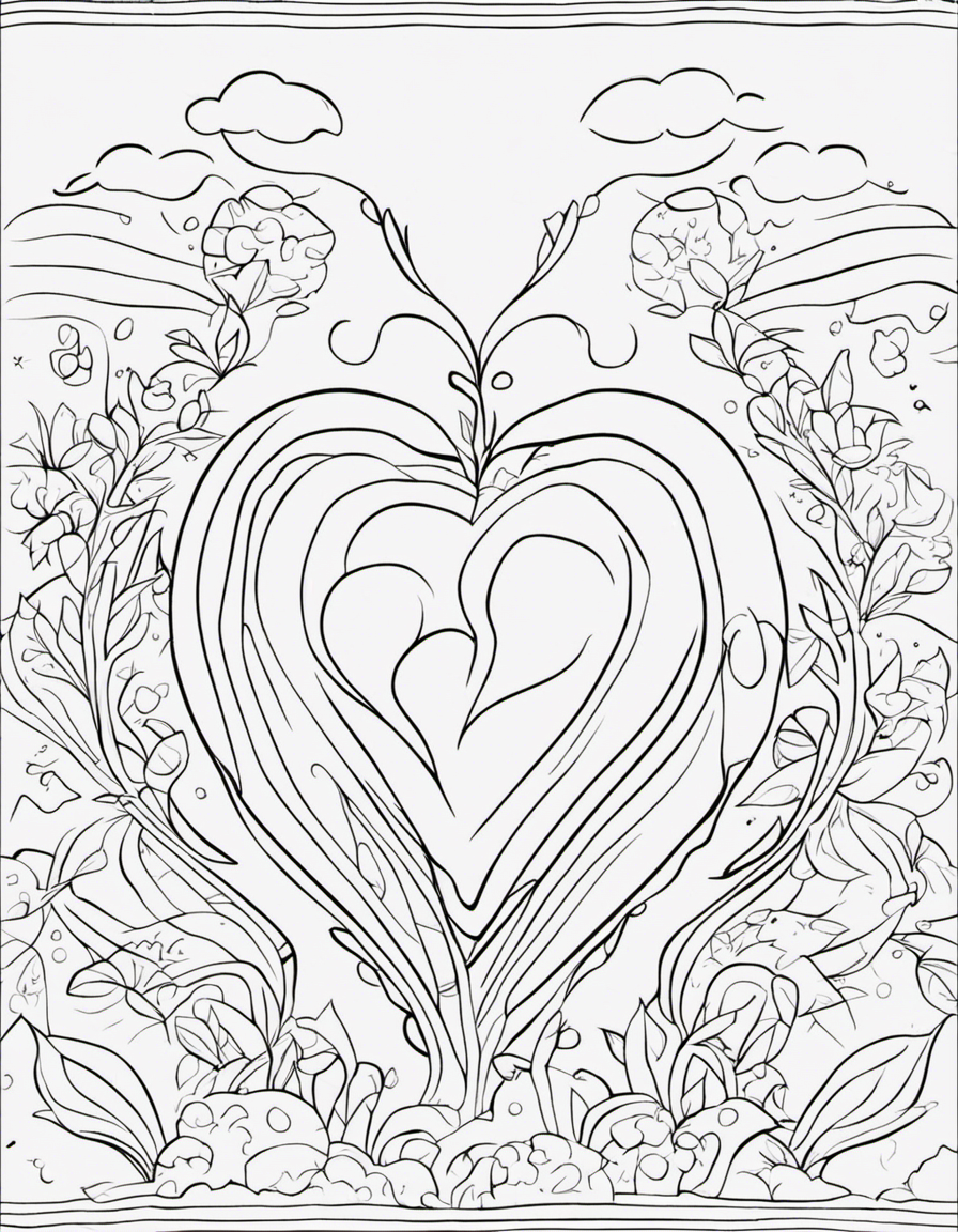 heart  coloring page