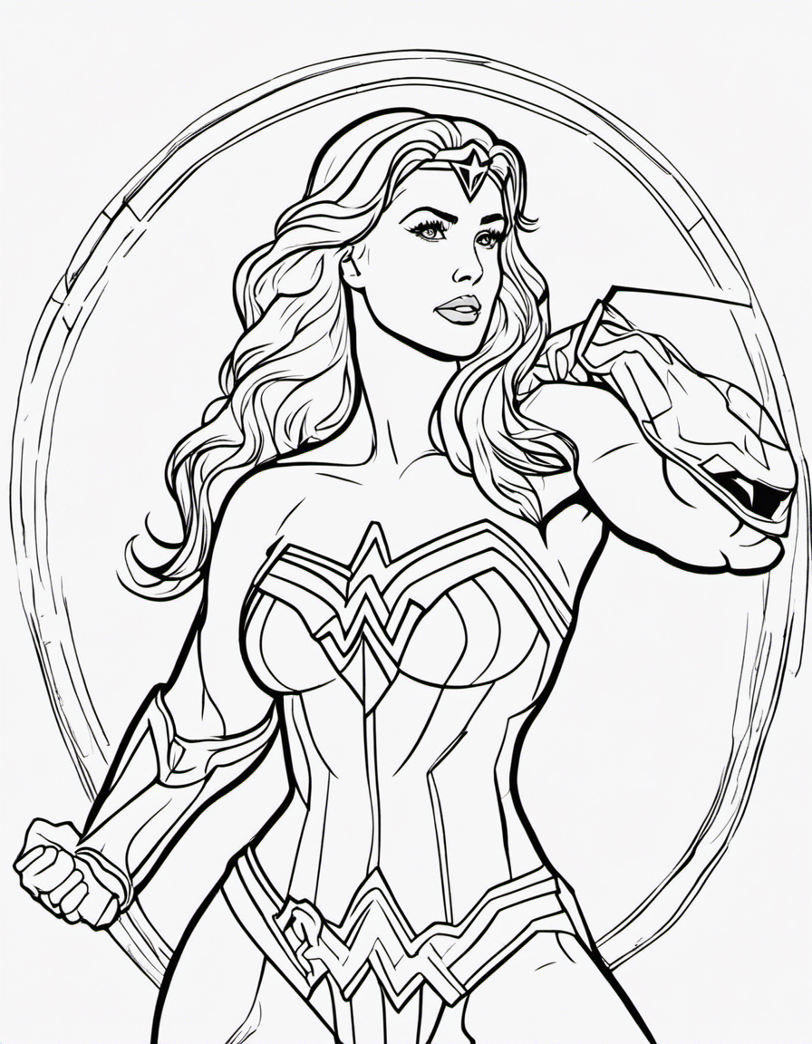 wonder woman coloring pages