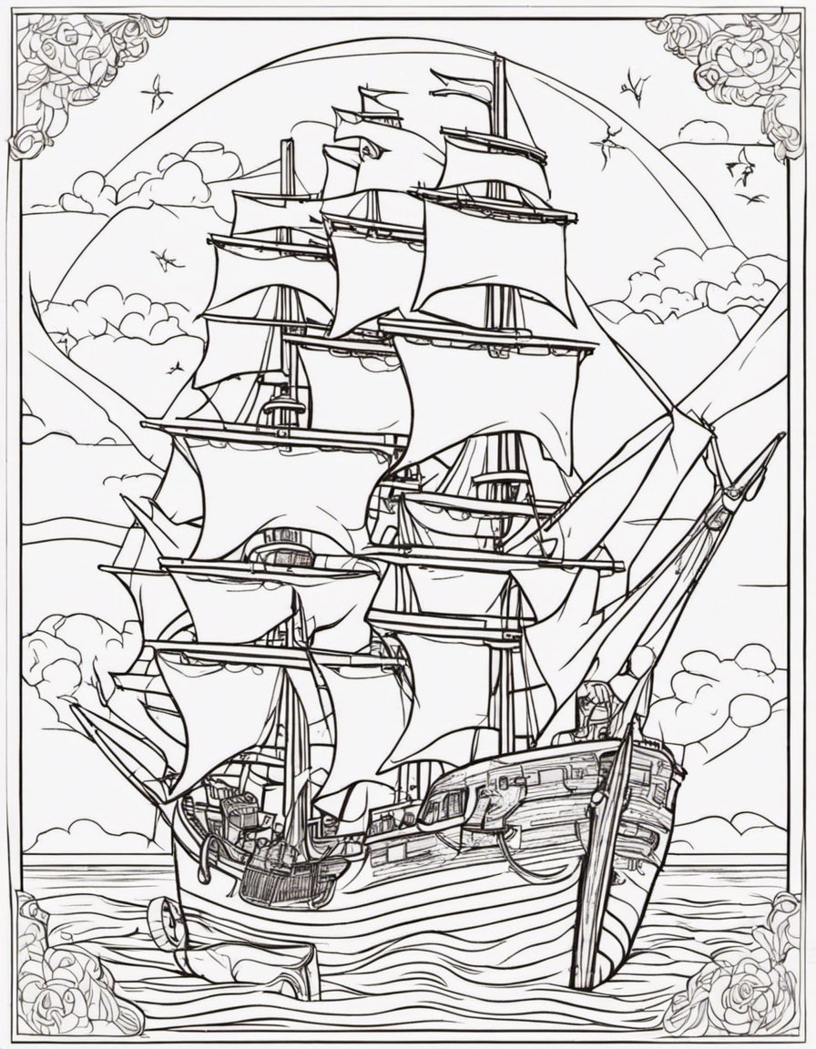 pirate for adults coloring page