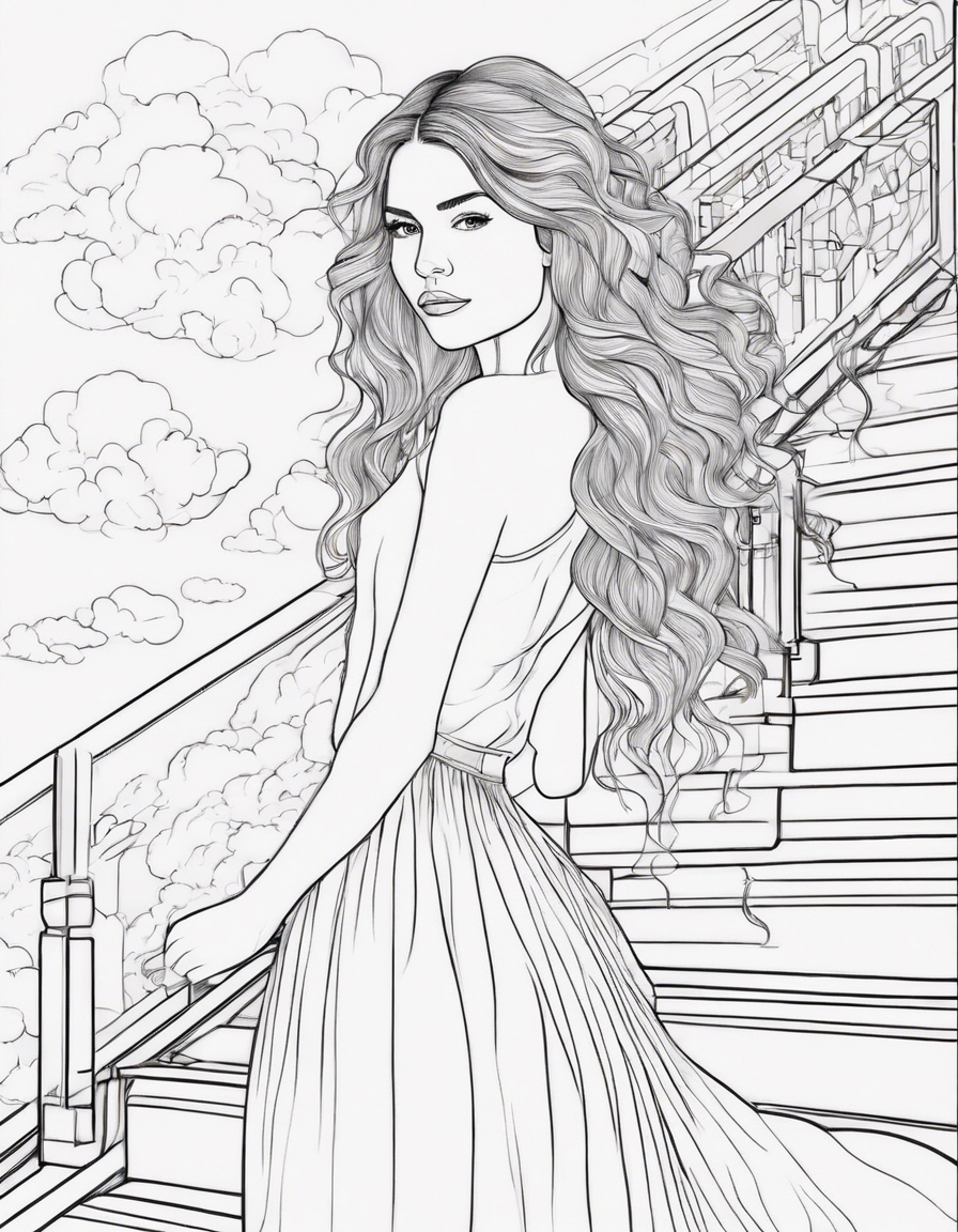 dress coloring pages