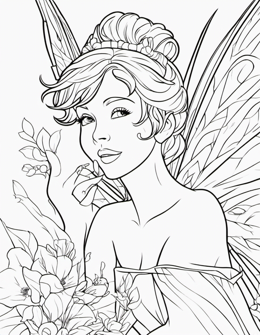 tinker bell coloring pages