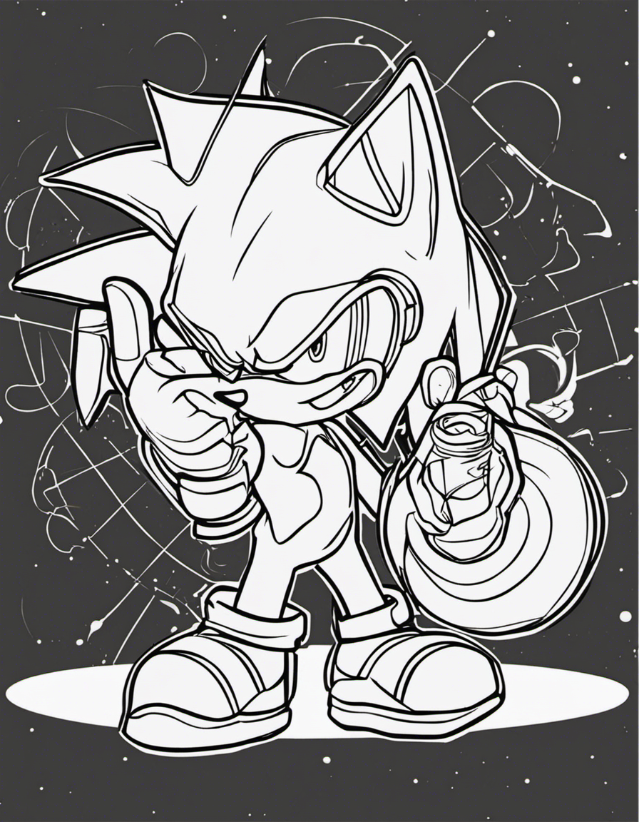 shadow sonic coloring pages