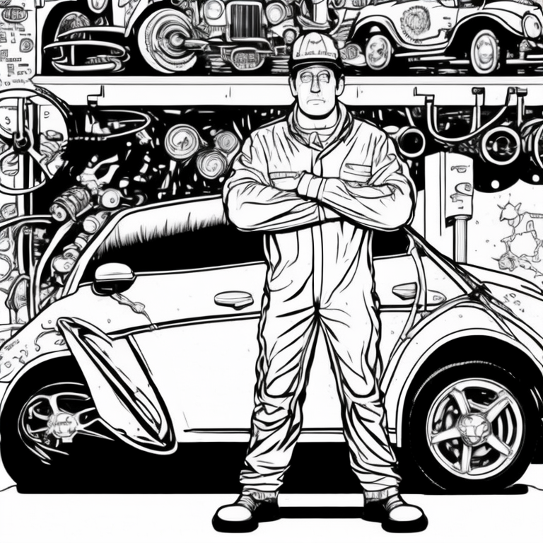 car coloring pages