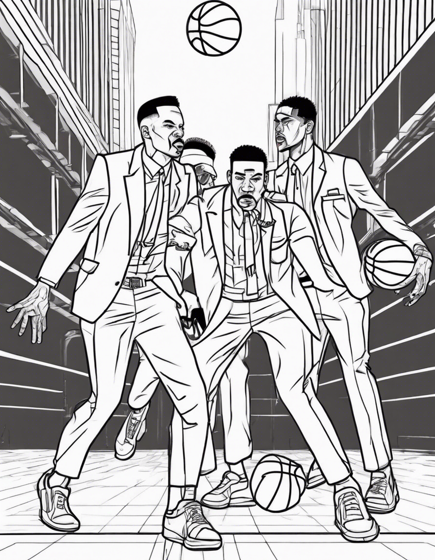 basketball coloring pages