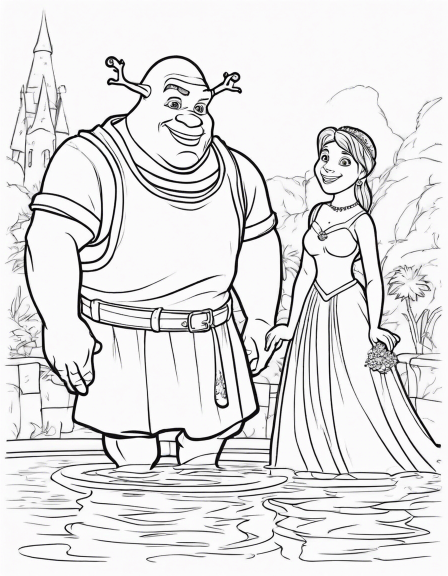 shrek coloring pages