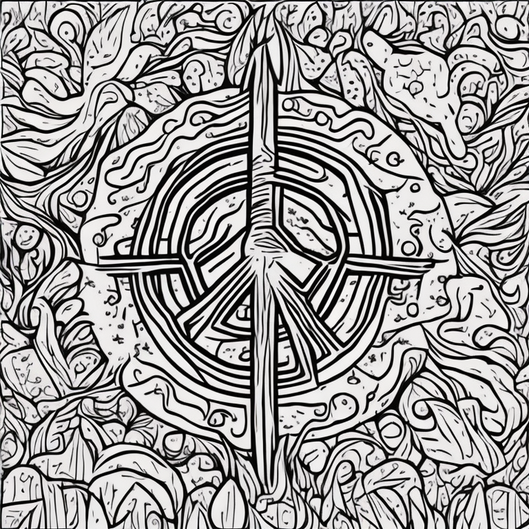 peace coloring pages