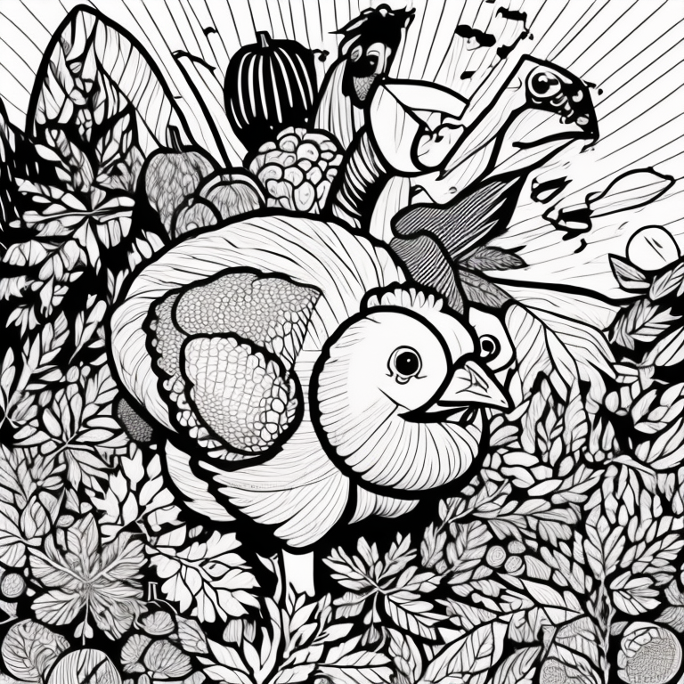 thanksgiving coloring pages