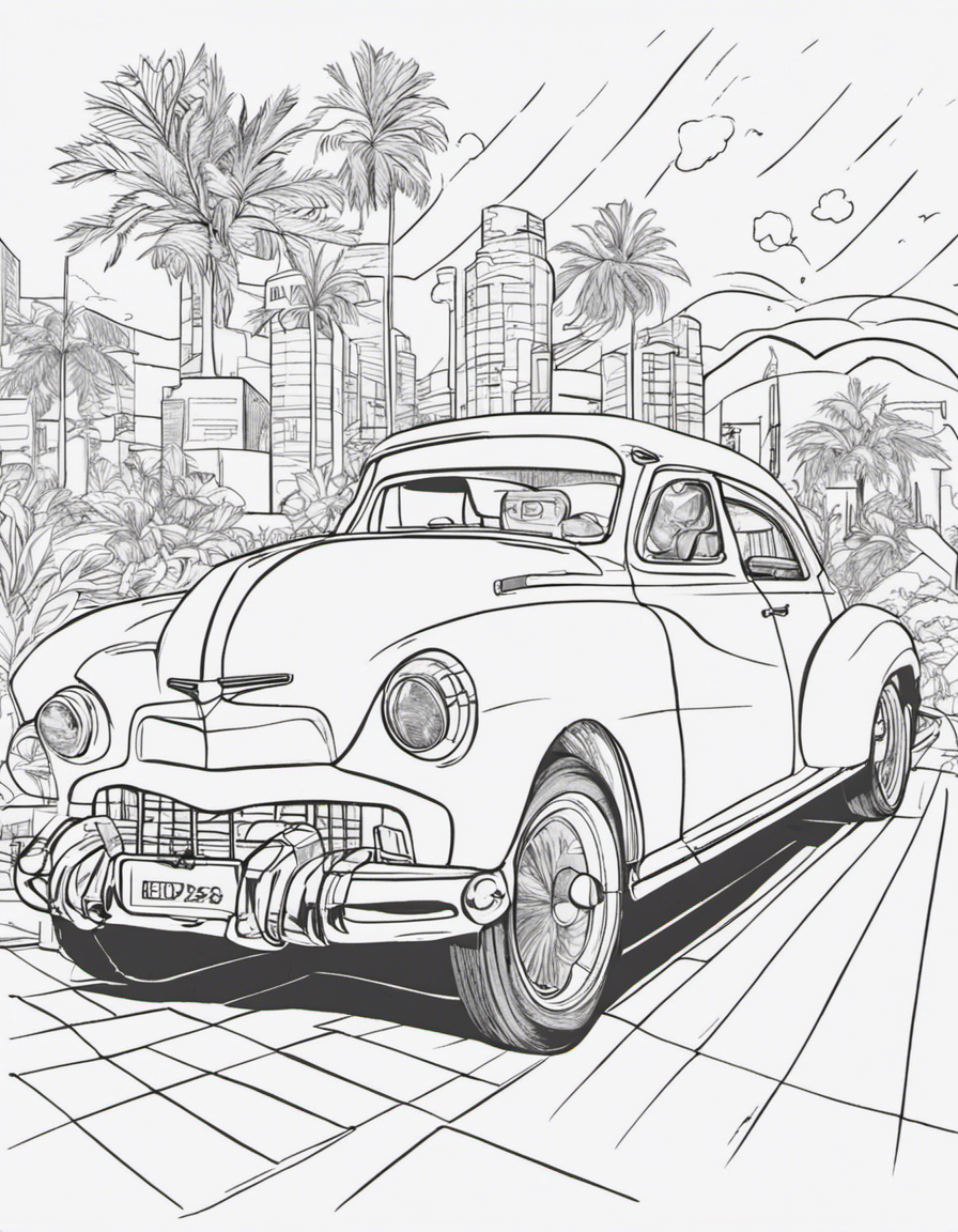 car coloring pages