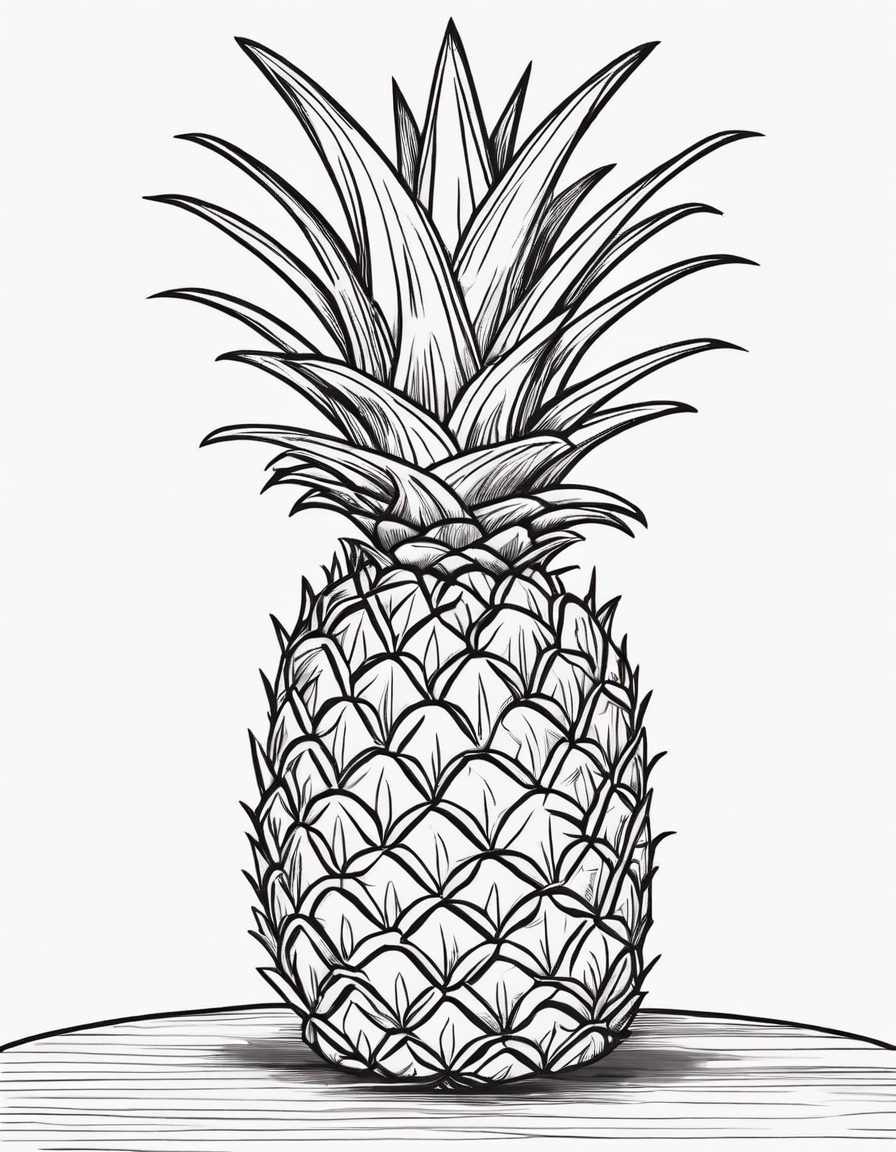 pineapple coloring pages