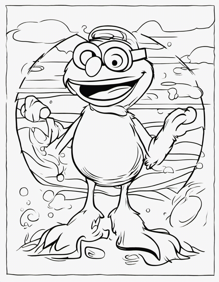 elmo coloring page