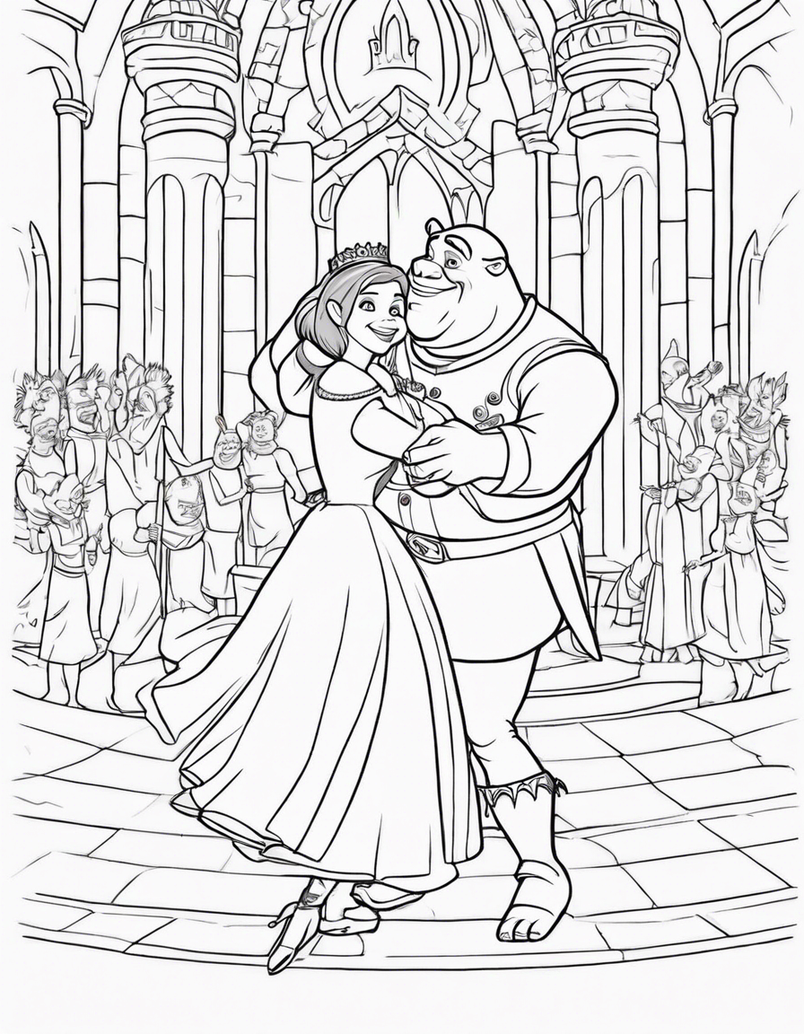 dancing coloring pages