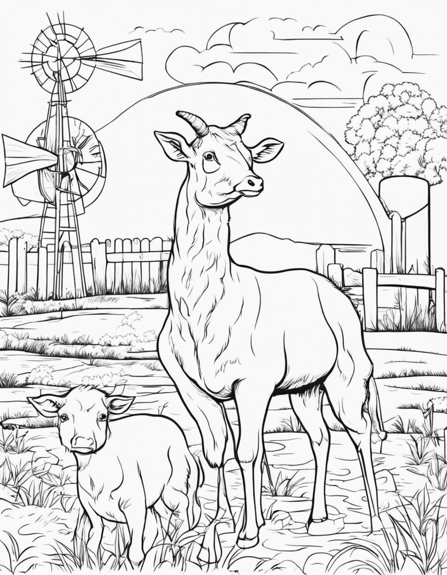 farm animals coloring pages