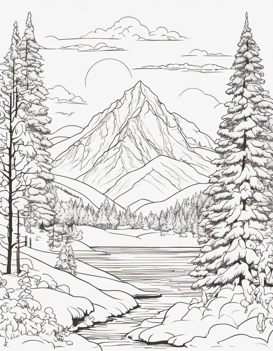 winter coloring page