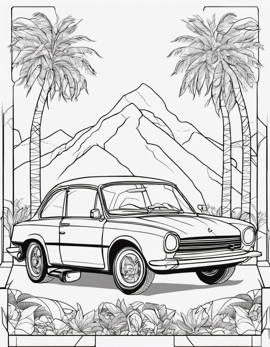 car  coloring page