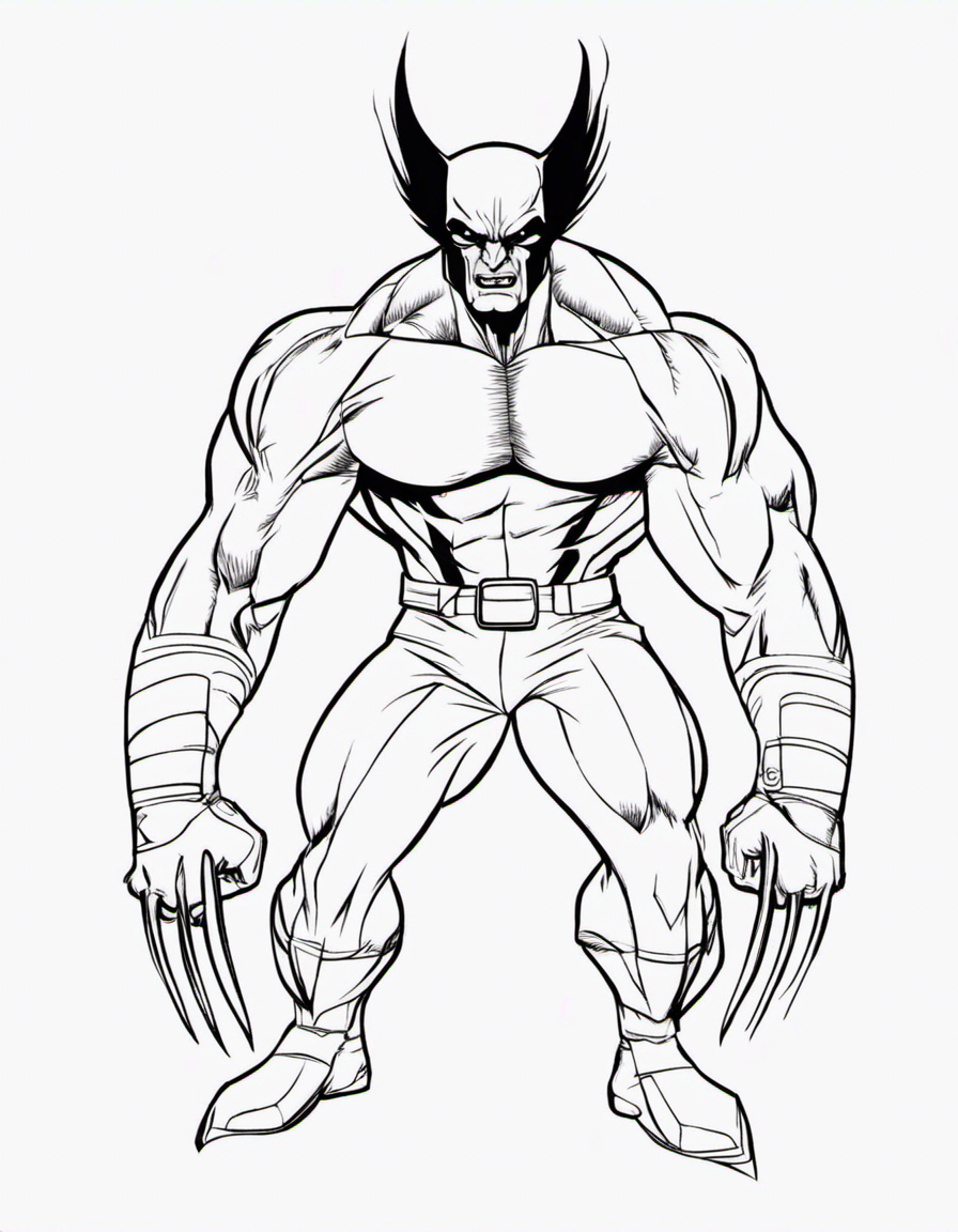 wolverine coloring pages