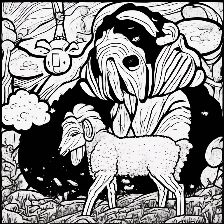 Peter take care your lambs like a sheppard coloring page