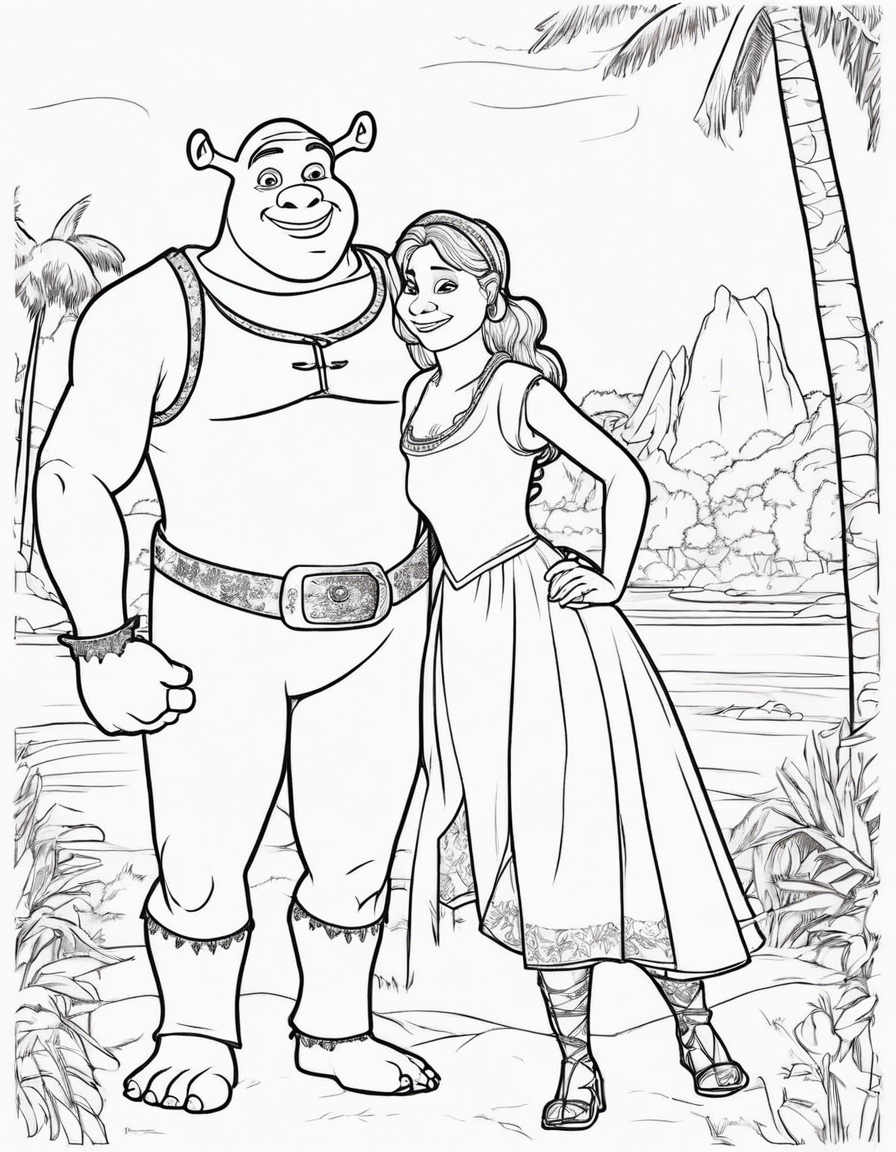 shrek coloring pages