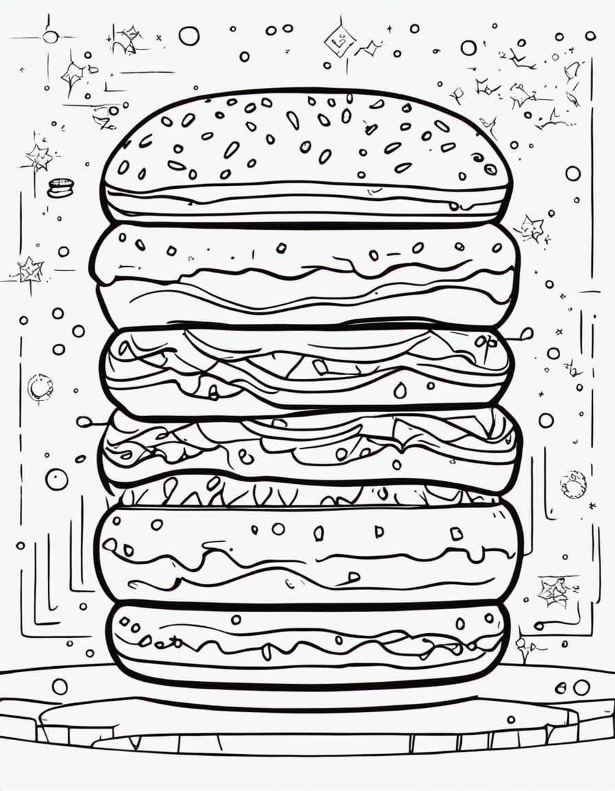 donut coloring pages