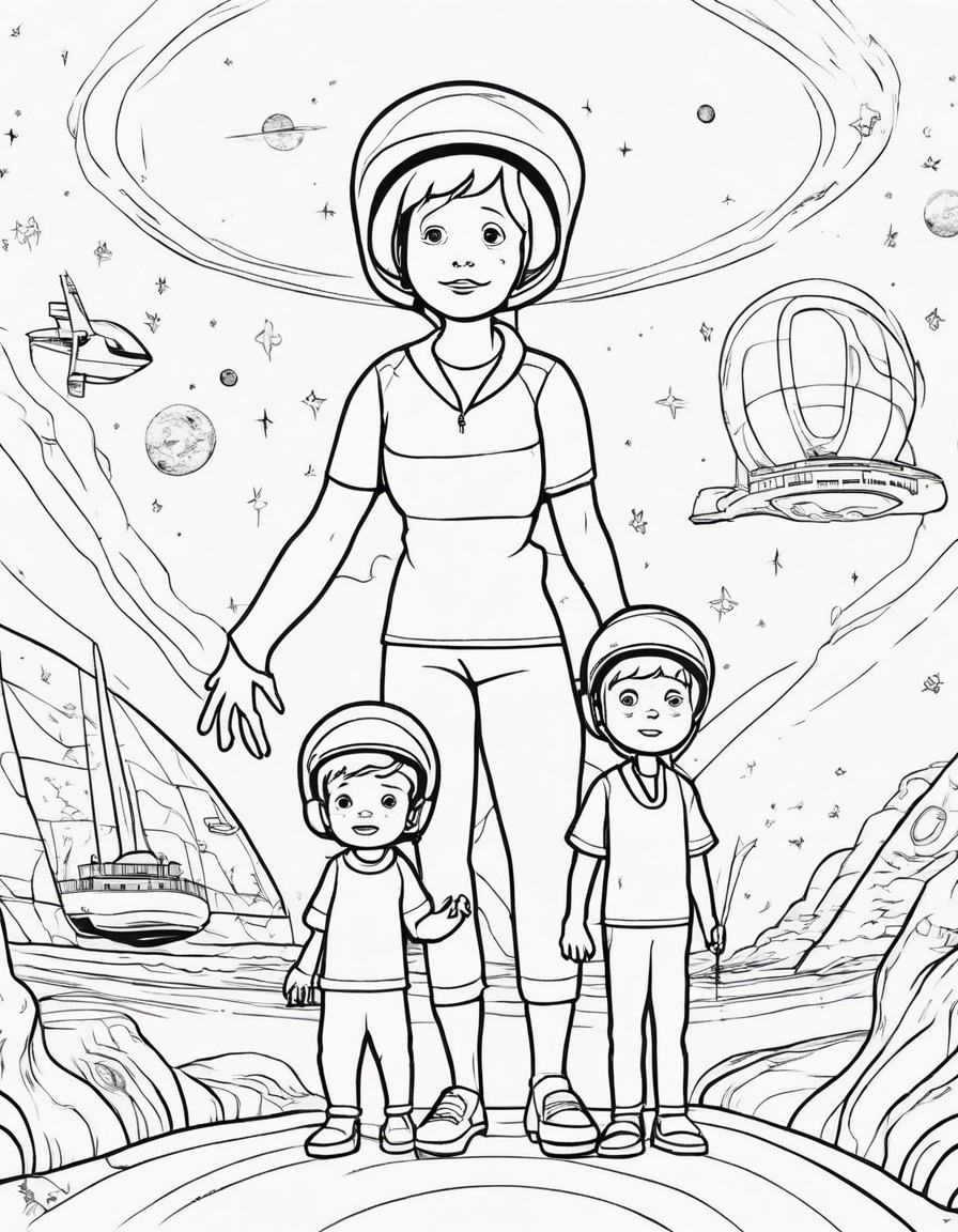 alien coloring pages