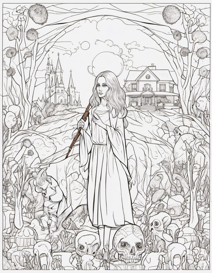 horror for children coloring page