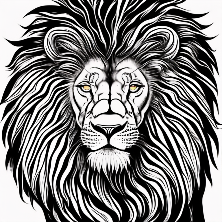 a lion coloring page