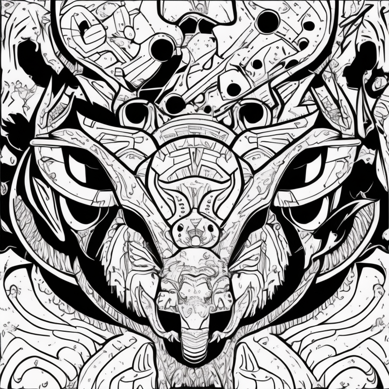 animais fantasticos coloring page